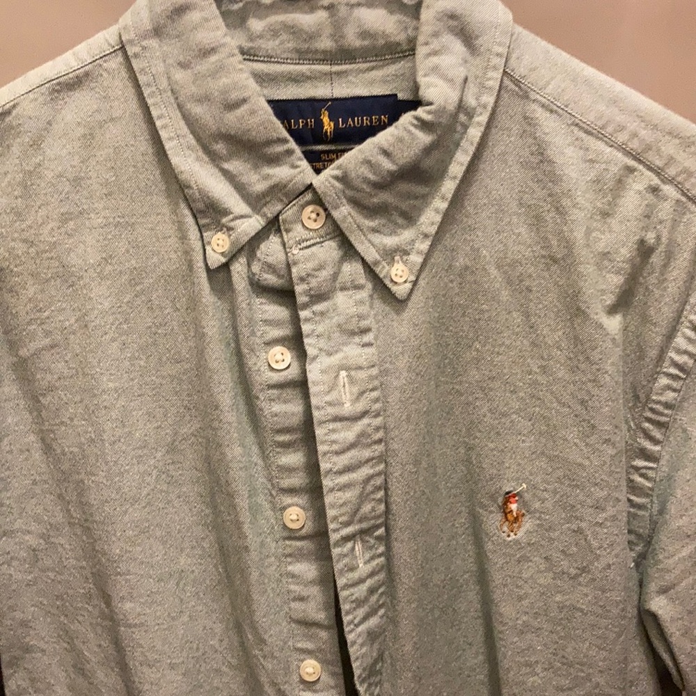 Ralph Lauren slim fit stretch Oxford L